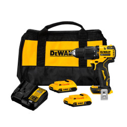 Kit de Taladro Percutor Inalámbrico DCD709D2-B2 ATOMIC